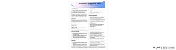 The Performance Management and Performance Review Checklist For Managers
