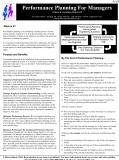 Set Employee Goals and Plan Performance